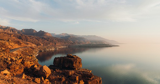 At 427 meters below sea level, the Dead Sea is the lowest land-based elevation on Earth