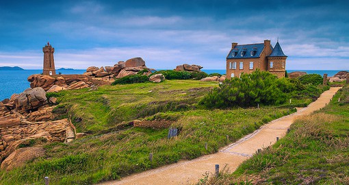 Capture the stunning pink rocks along the coast of Ploumanach, an old fishing village