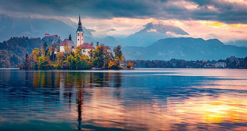 In the foothills of the Julian Alps, Bled is Slovenia's premier resort town