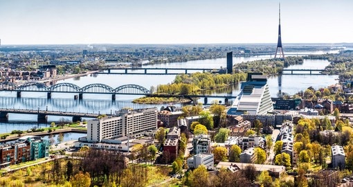 Panorama of Riga city