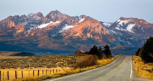 Sawtooth mountains in Idaho