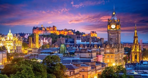 The capital city of Scotland, Edinburgh is located on the shore of the Firth of Forth