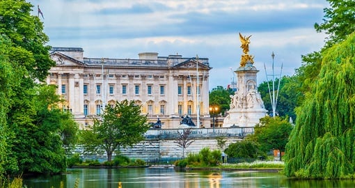 Buckingham Palace as seen from St James Park