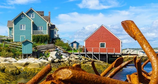 Fishing village in Peggy's Cove, Nova Scotia