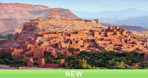 Aït Benhaddou, a historic fortified village on the Sahara to Marrakesh caravan route