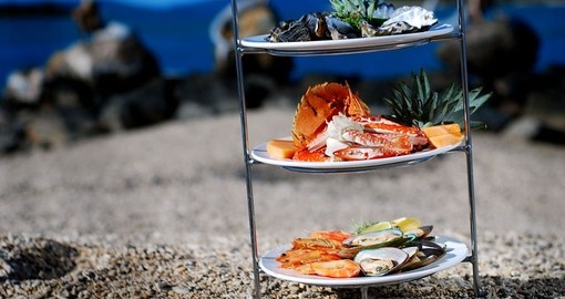 Enjoy amazing Seafood Platter on the beach on your next trip to Australia.