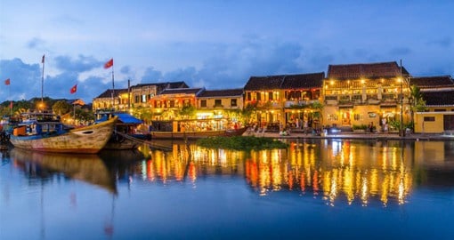 On the banks of the Thu Bon River in central Vietnam, Hoi An is one of the most beautiful towns in Southeast Asia