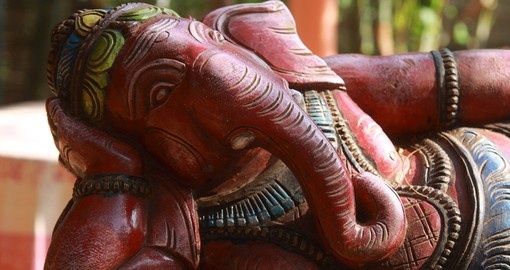 Sculpture of Lord Ganesha Hindu god of success