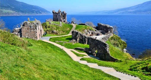 Discover Ruins of Urquhart Castle in Loch Ness during your next trip to Scotland.