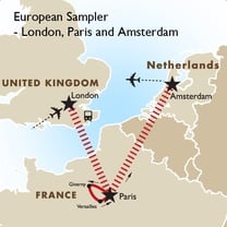 European Sampler - London, Paris and Amsterdam
