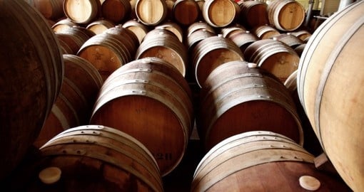 Old Wine Barrels in a cellar - Barossa Valley