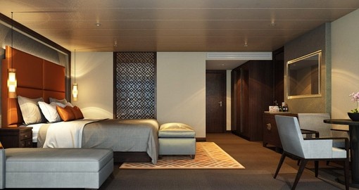 Luxurious suites onboard