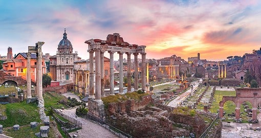 Step into a political hub at the historical Roman Forum