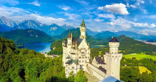 Your trip to Germany will visit King Ludwig II's iconic Neuschwanstein in the Bavarian Alps