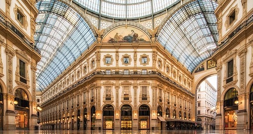 Milan's Galleria Vittorio Emanuele II is Italy's oldest shopping gallery