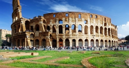 Start your trip to Italy with a vist to The iconic Colosseum