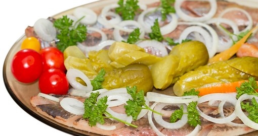 Herring with Onion and Pickled Vegetables