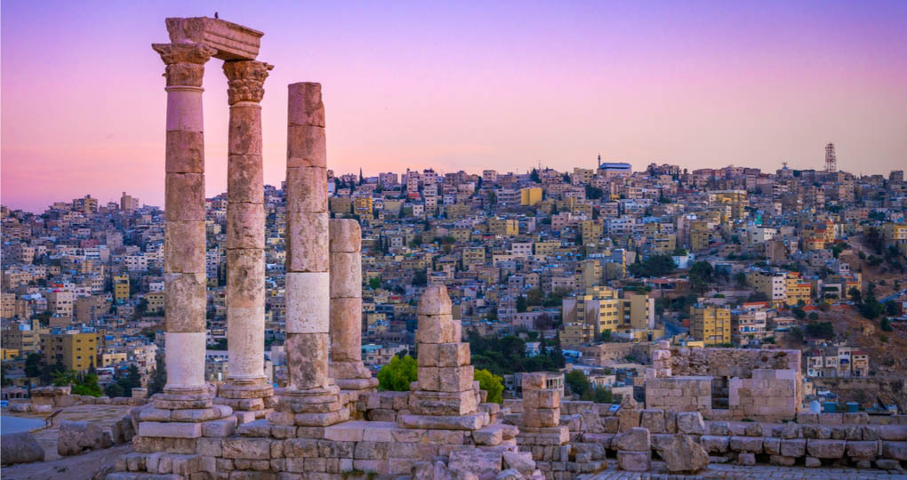 Roman citadel ruins Amman