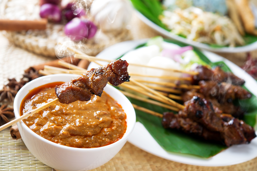satay grilled meats