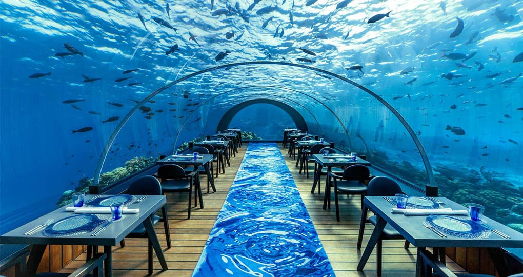 undersea restaurant Maldives