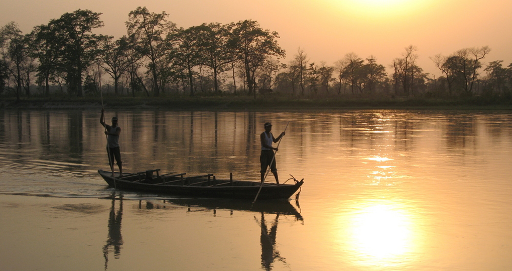On the river in Chitwan National Park