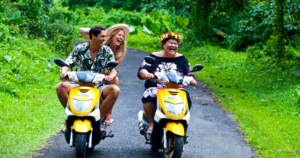 scooter in Cook Islands