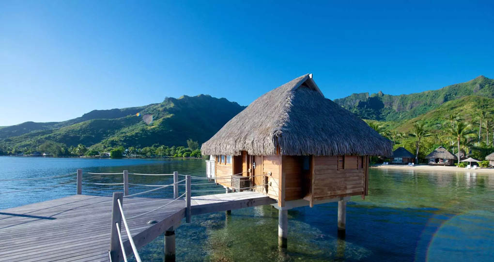Overwater bungalow in Tahiti