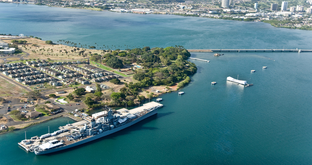 Pearl Harbor from above