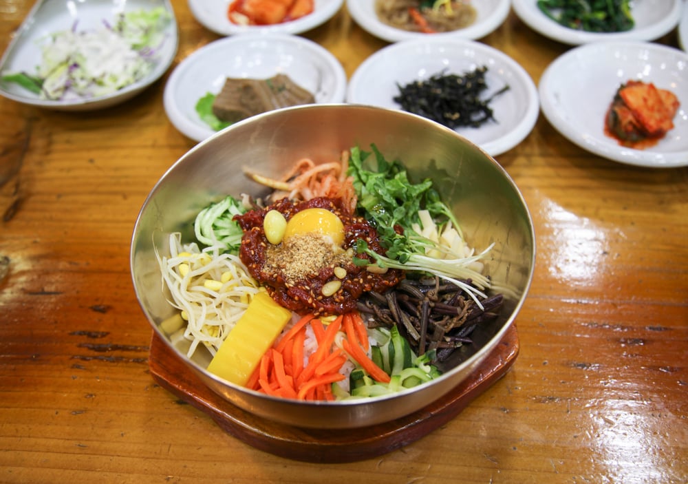 South Korean bibimbap