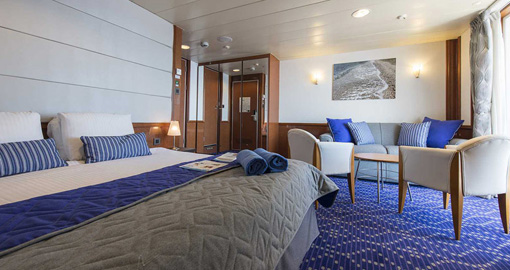 Balcony Suites on the MS Celestyal Olympia.