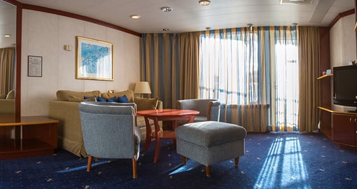 The Inner Cabin on the Celestyal Cruise Ship