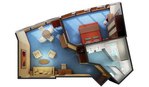 Star Suite Deluxe Owners Cabin Plan.
