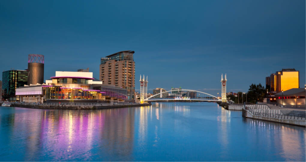 Harbourfront of Manchester, England