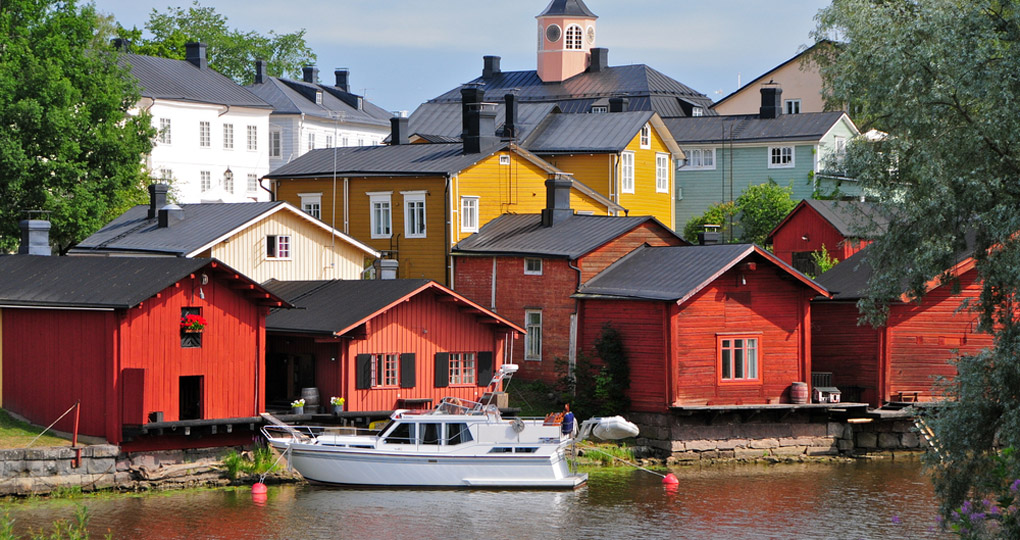 Colourful homes in Helsinki
