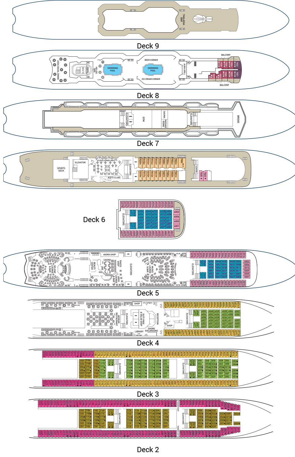 olympic deck plans