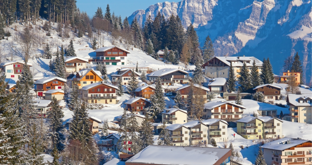 alpine village in Switzerland