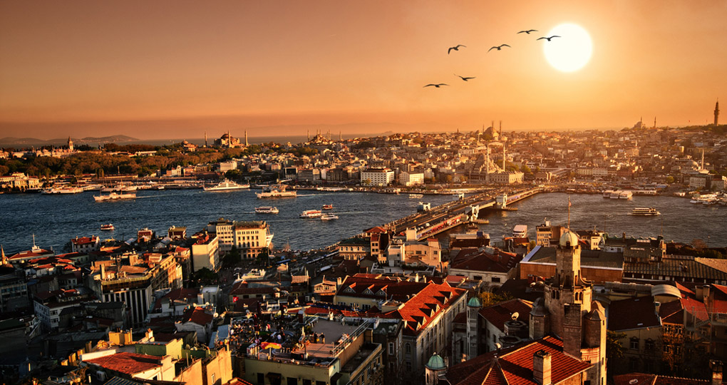 Istanbul at sunset