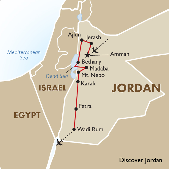 jordan travel itinerary