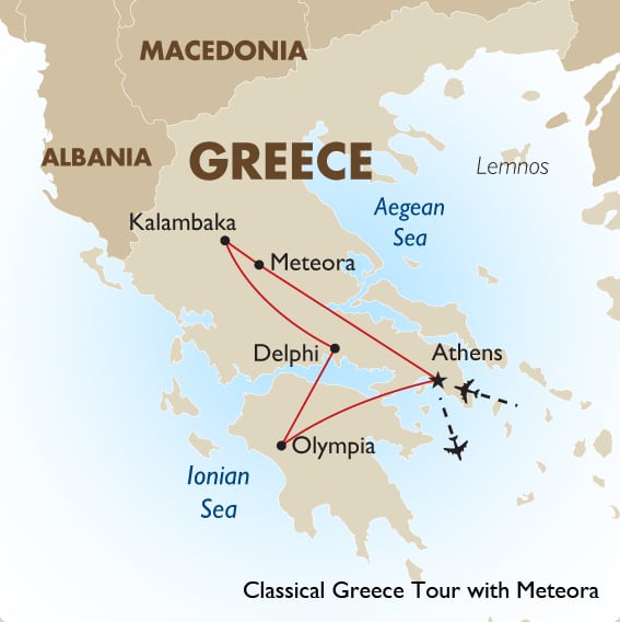 Classical Greece Tour with Meteora