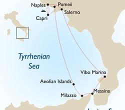 Naples, the Almalfi Coast, Aeolian Islands, Sicily and Calabria Cruise