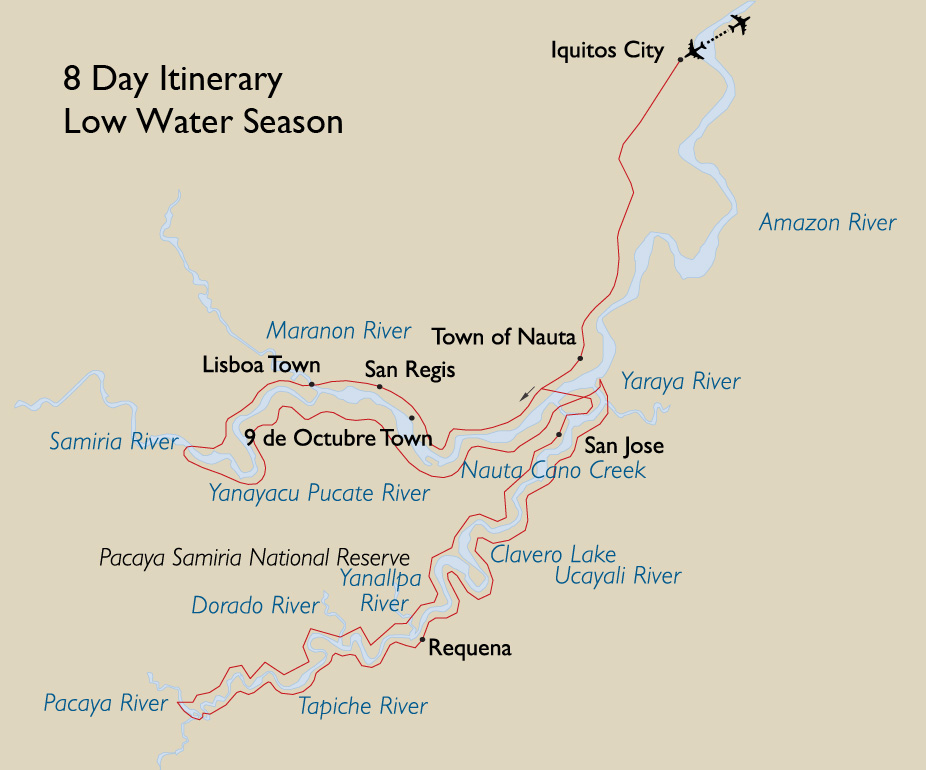 8 Day Itinerary Low Water