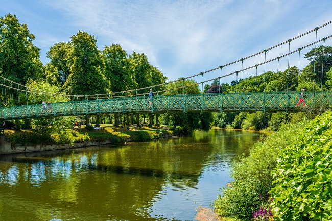 Bridge along Shrewsbury River Walk