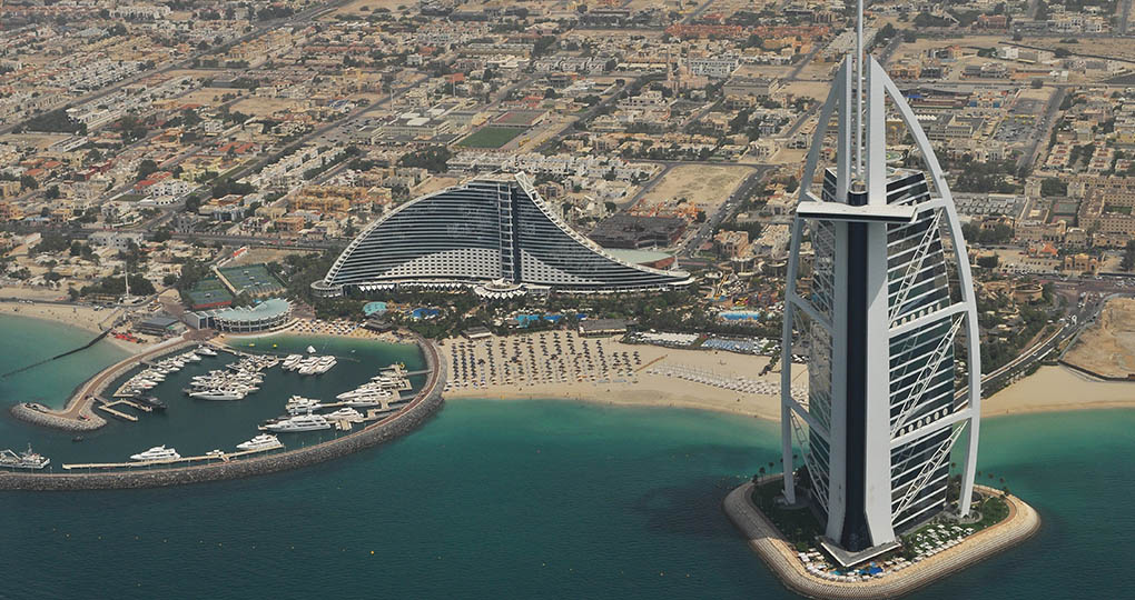 aerial view Dubai